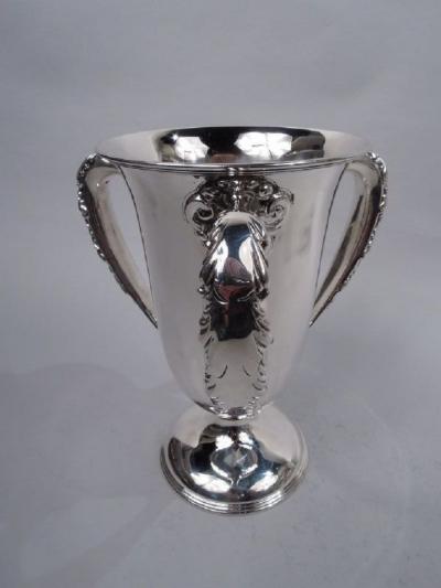 Antique American Edwardian Classical Sterling Silver Loving Cup Trophy