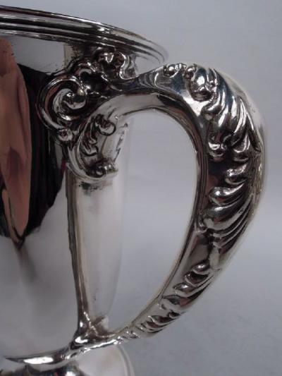 Antique American Edwardian Classical Sterling Silver Loving Cup Trophy