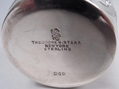 Antique American Edwardian Classical Sterling Silver Tea Caddy