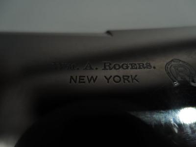 Antique American Edwardian Horn Handled 3 Piece Carving Set