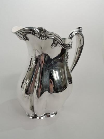 Antique American Edwardian Sterling Silver Water Pitcher
