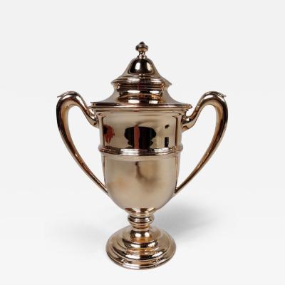 Antique American Neoclassical 14K Gold Covered Urn Trophy Cup