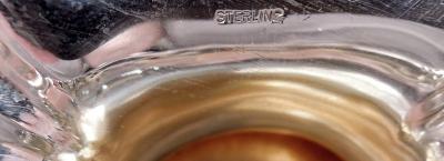 Antique American Victorian Rococo Silver Gilt Centerpiece Bowl