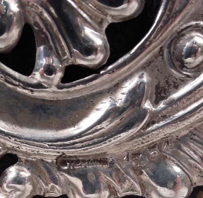 Antique American Victorian Rococo Sterling Silver Leather Letter Box