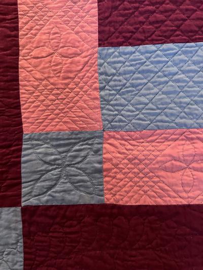 Antique Amish Bars Quilt from Pennsylvania