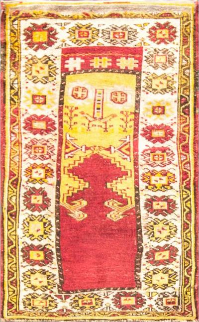 Antique Anatolian Oushak Rug 33 x 45 Free Shipping