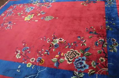 Antique Art Deco Carpet Amazing Colors 810 x 118 