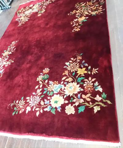 Antique Art Deco Chinese Carpet 66 96 