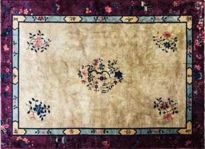 Antique Art Deco Chinese Carpet