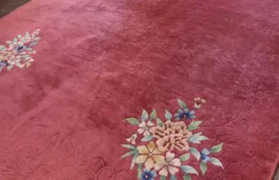 Antique Art Deco Chinese Carpet 88 x 118 