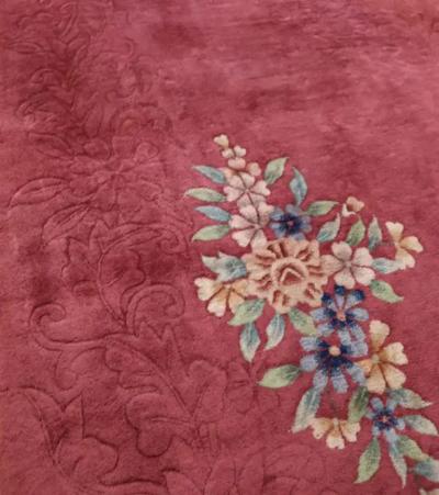 Antique Art Deco Chinese Carpet 88 x 118 