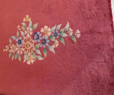 Antique Art Deco Chinese Carpet 88 x 118 