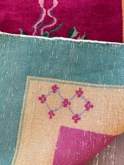 Antique Art Deco Chinese Carpet Elegant C 1920s