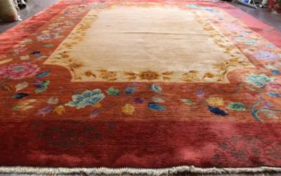 Antique Art Deco Chinese Carpet Unusual 810 x 116 
