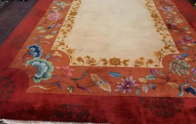 Antique Art Deco Chinese Carpet Unusual 810 x 116 