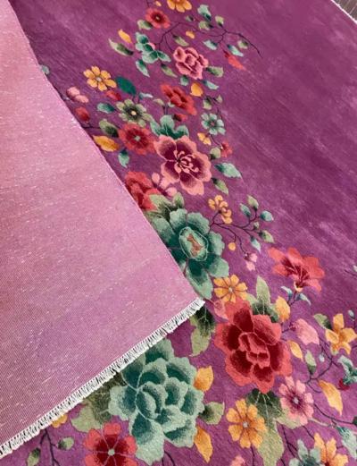 Antique Art Deco Chinese Oriental Carpet Excellent