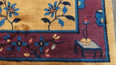 Antique Art Deco Chinese Oriental Rug Magnificent
