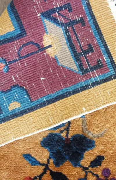 Antique Art Deco Chinese Oriental Rug Magnificent