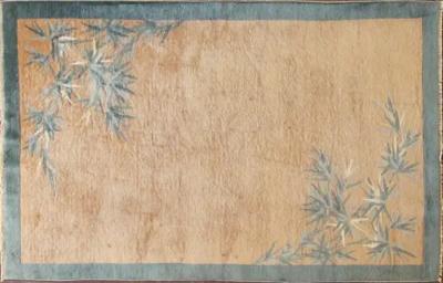 Antique Art Deco Chinese Rug Bamboo Tree 51 x 711 