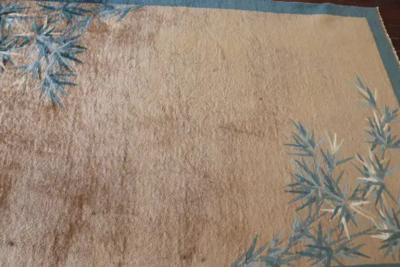 Antique Art Deco Chinese Rug Bamboo Tree 51 x 711 