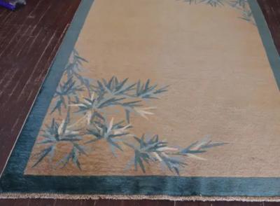 Antique Art Deco Chinese Rug Bamboo Tree 51 x 711 