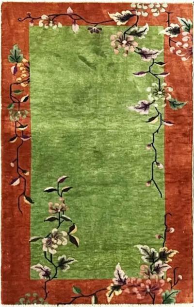 Antique Art Deco Chinese Rug c 1920