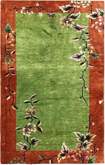 Antique Art Deco Chinese Rug c 1920
