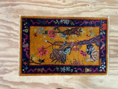 Antique Art Deco Chinese c 1920s The Mother and the chick AS IS