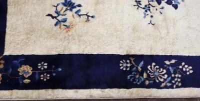 Antique Art Deco Chinese peking Rug 4 x 69
