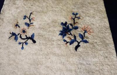 Antique Art Deco Chinese peking Rug 4 x 69