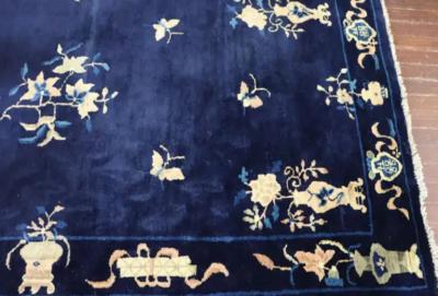 Antique Art Deco Classic Chinese Rug c 1920 41 x 68 