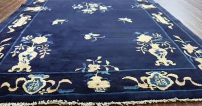Antique Art Deco Classic Chinese Rug c 1920 41 x 68 