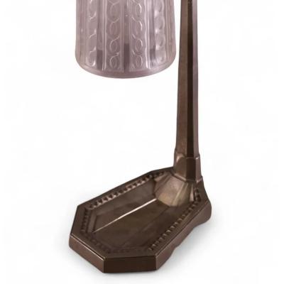 Antique Art Deco Glass Table Lamp