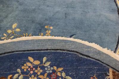 Antique Art Deco Peking Chinese Circular Rug 78