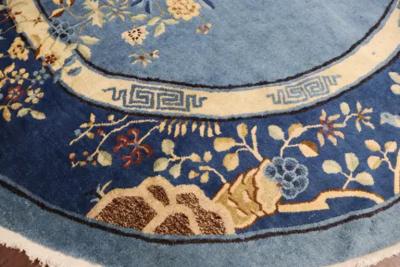 Antique Art Deco Peking Chinese Circular Rug 78