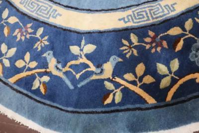 Antique Art Deco Peking Chinese Circular Rug 78