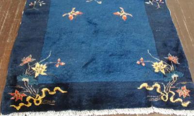 Antique Art Deco Peking Chinese Rug