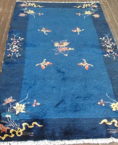 Antique Art Deco Peking Chinese Rug