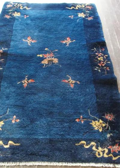 Antique Art Deco Peking Chinese Rug