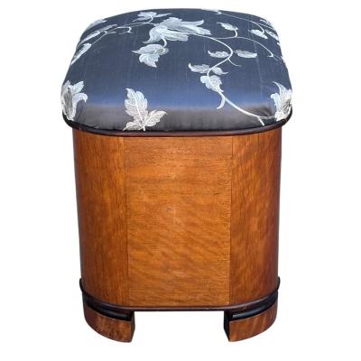 Antique Art Deco Vanity Stool Bench Stool