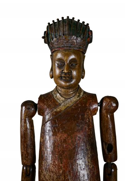 Antique Articulated Chinese Wood Puppet