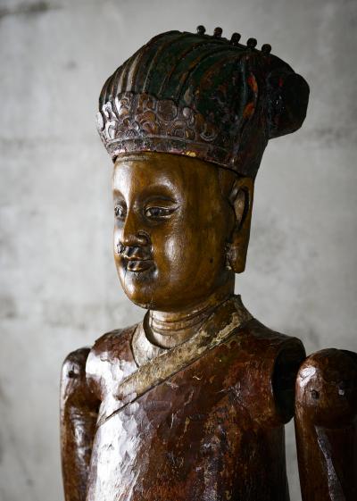 Antique Articulated Chinese Wood Puppet