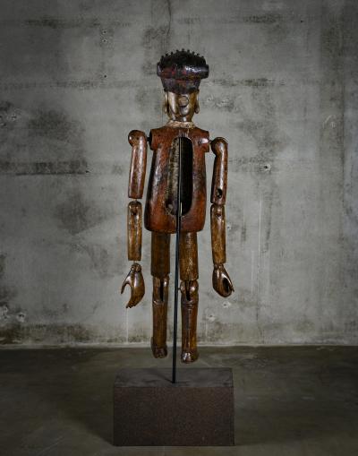 Antique Articulated Chinese Wood Puppet