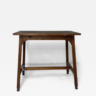 Antique Arts Crafts Oak Table with Pegged Joints