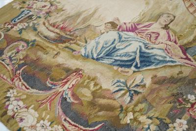 Antique Aubusson Design Tapestry 28 x 28