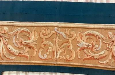 Antique Aubusson Door Window Panel