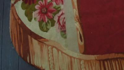 Antique Aubusson Door Window Panel A Pair