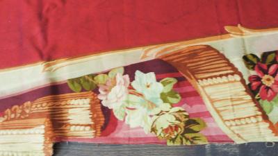 Antique Aubusson Door Window Panel A Pair