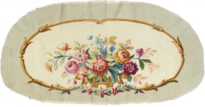 Antique Aubusson Tapestry 26 x 50