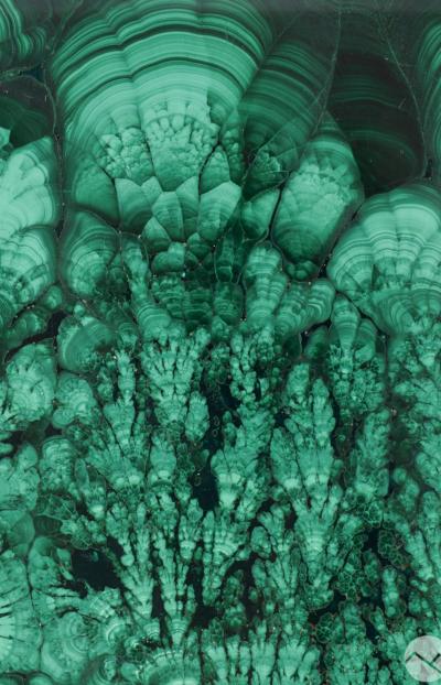 Antique Austrian Malachite Lidded Dresser Box